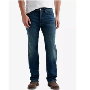 AXIST Men's Traditional Plain Pocket Denim Blue Jean (Boot Cut)